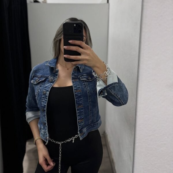 Campera de jean extra licra