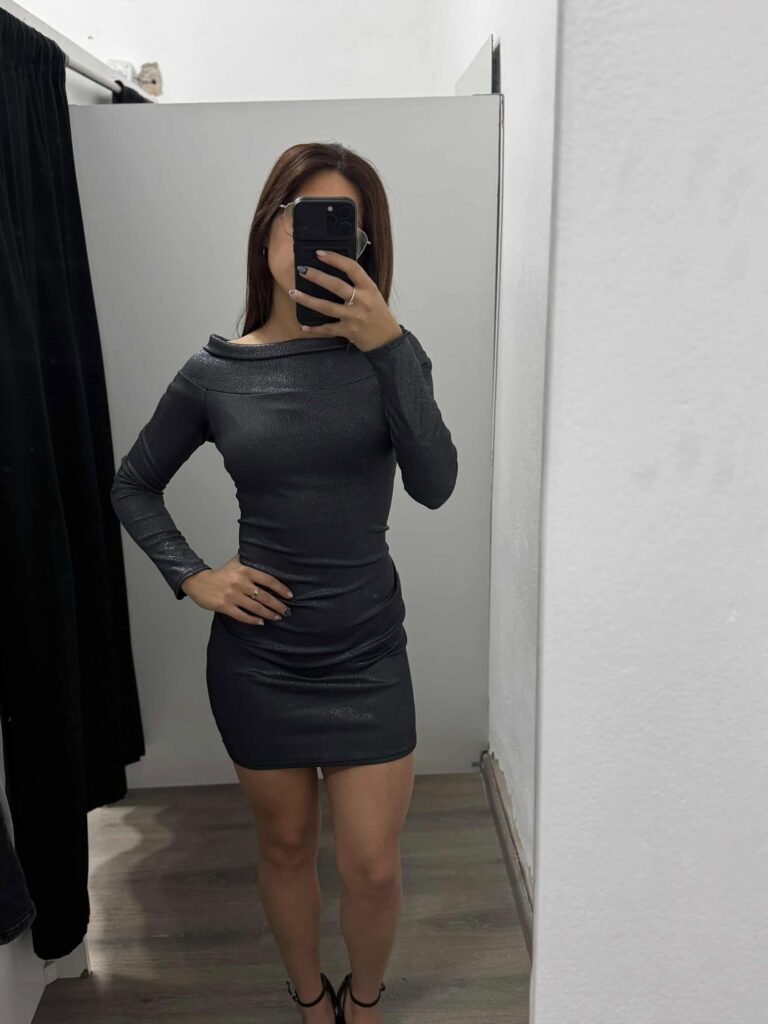 Vestido cuello bote