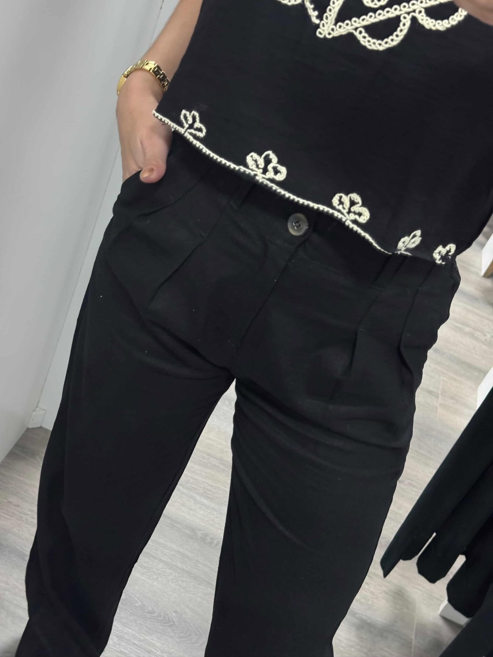 Pantalón sastrero de lino - Imagen 2