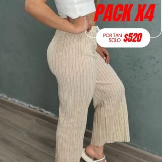 Pack x4 palazzo playero