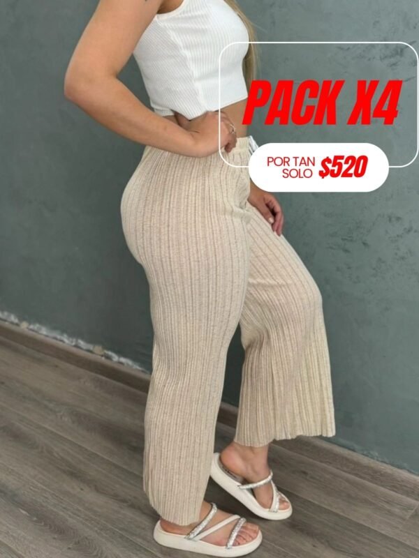 Pack x4 palazzo playero