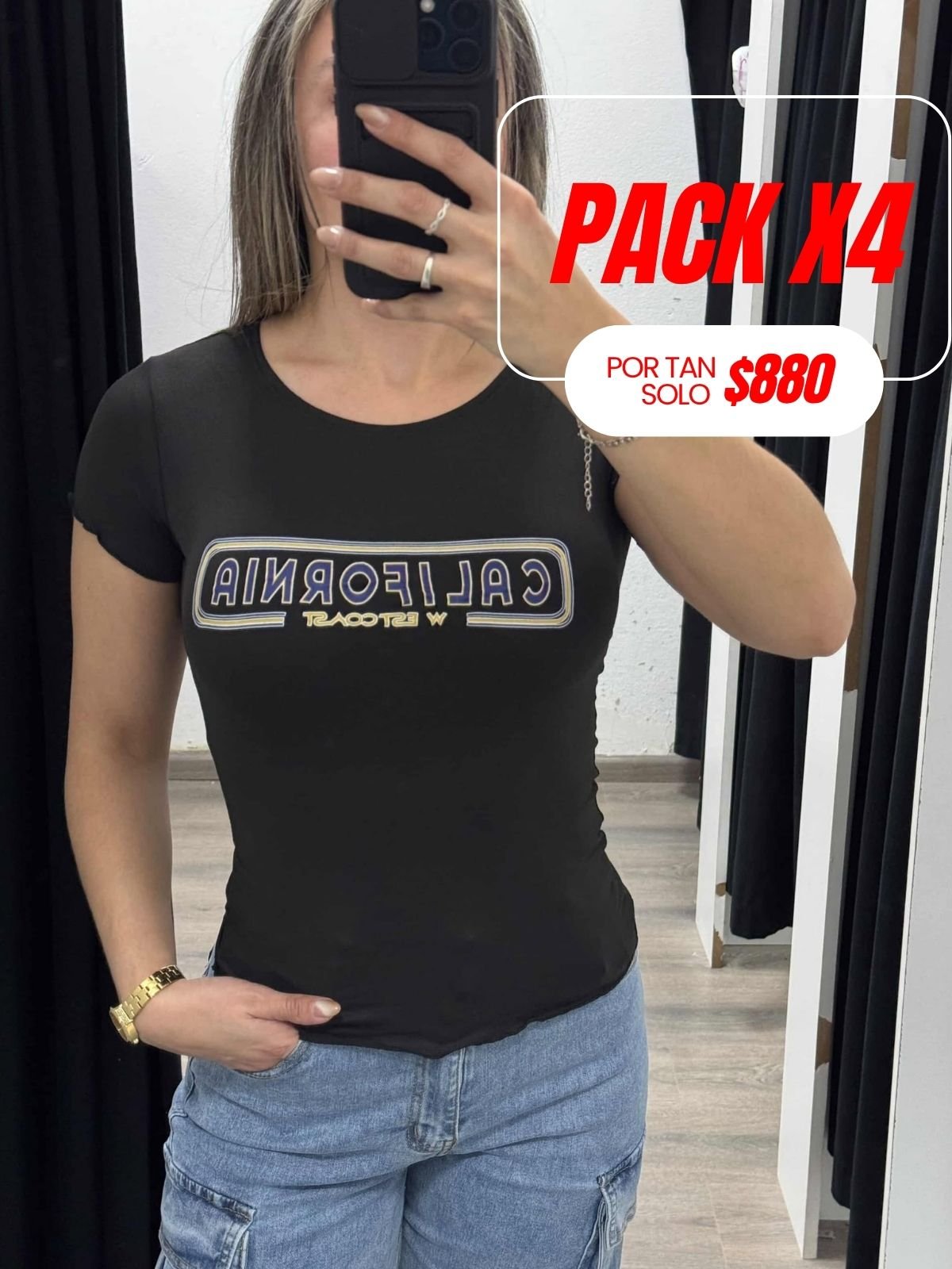 Pack x4 remeras