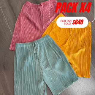 Pack x4 shorts