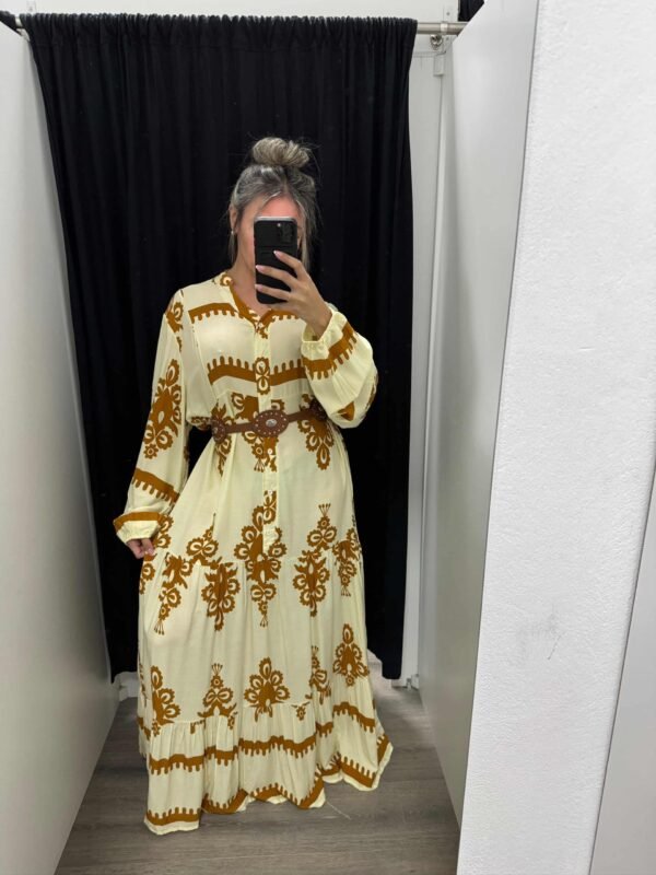 Vestido amplio fibrana