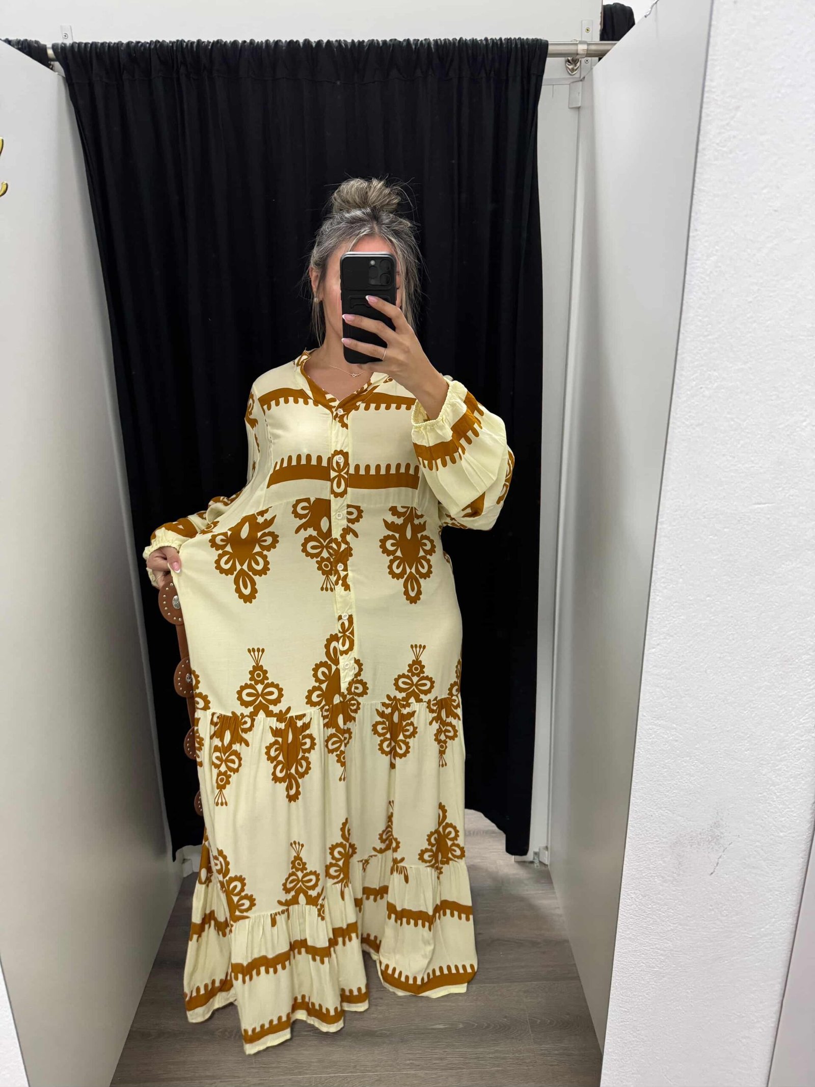 Vestido amplio fibrana - Imagen 2