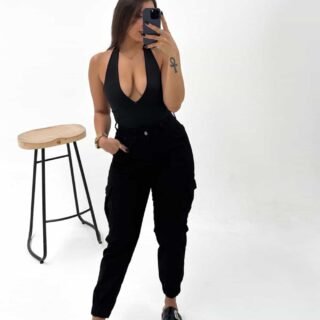 Jean con puño negro