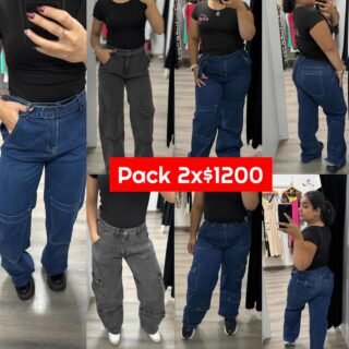 Pack Jean cargo 2x$1200(24,26,28 horma grande)