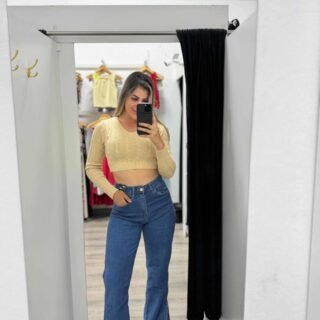 Jean Wide Leg con tajo