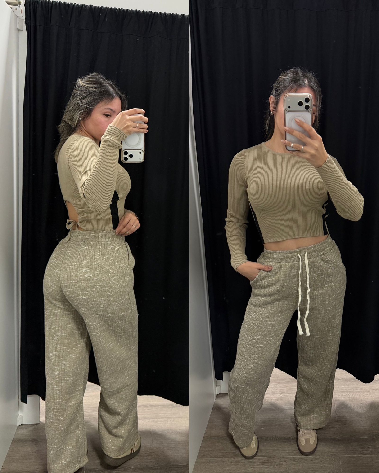 Pantalón de hilo forrado