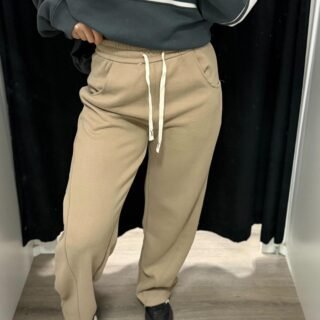 Pantalón en algodón forrado