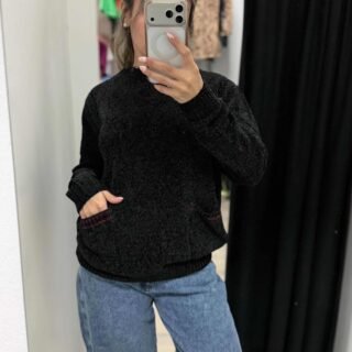 Buzo chenille con bolsillos
