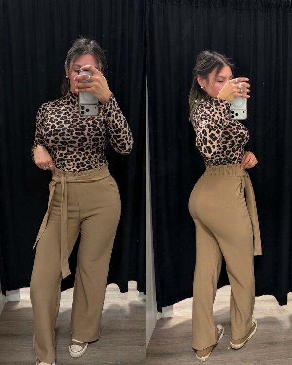 Pantalón lazo forrado