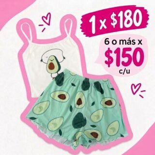 Pack conjunto pijama tira fina A028