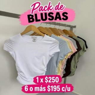 Pack surtido blusa con frunce A065