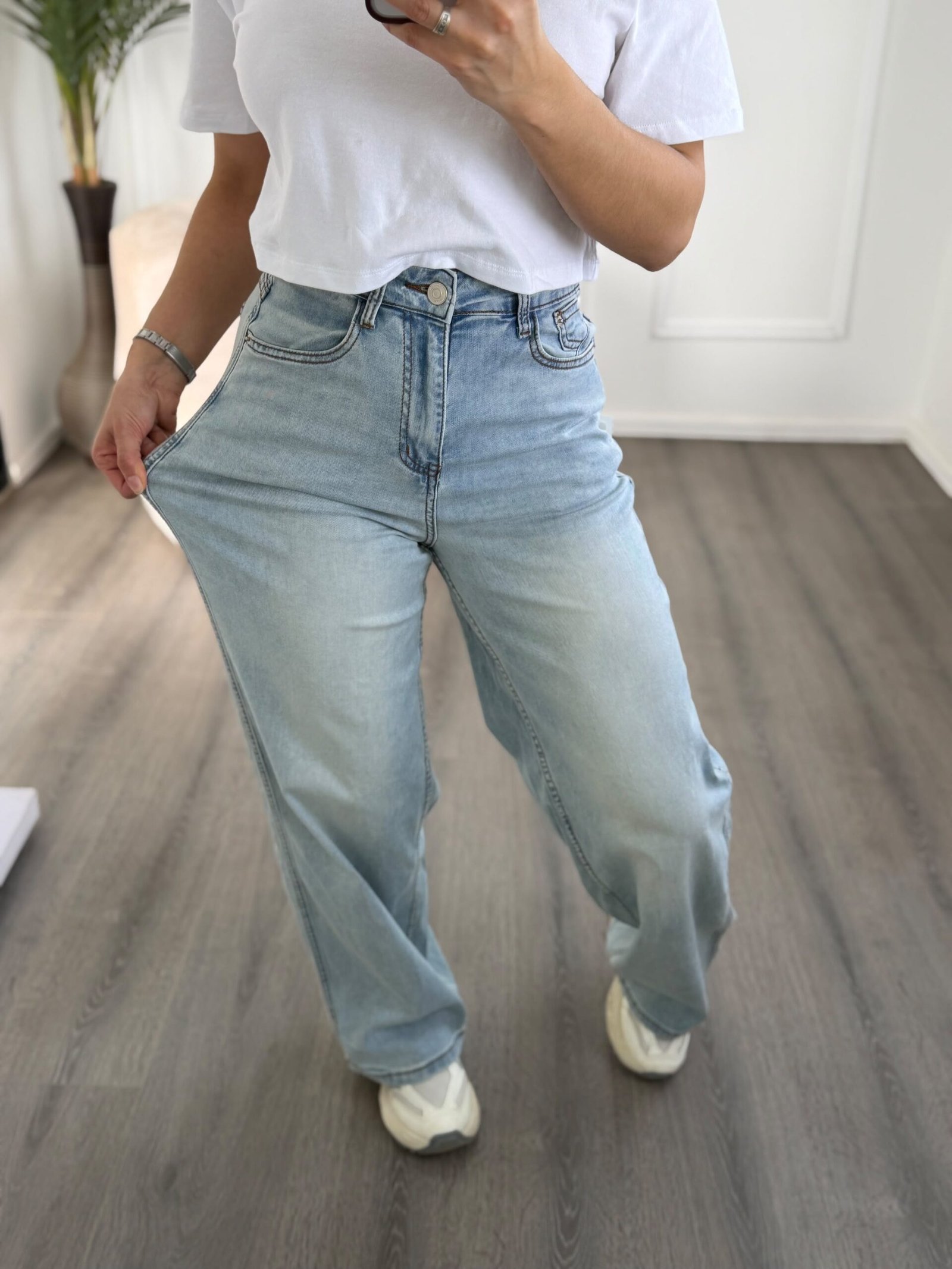 Jean Wide Leg elastizado A114 A012 - Imagen 3