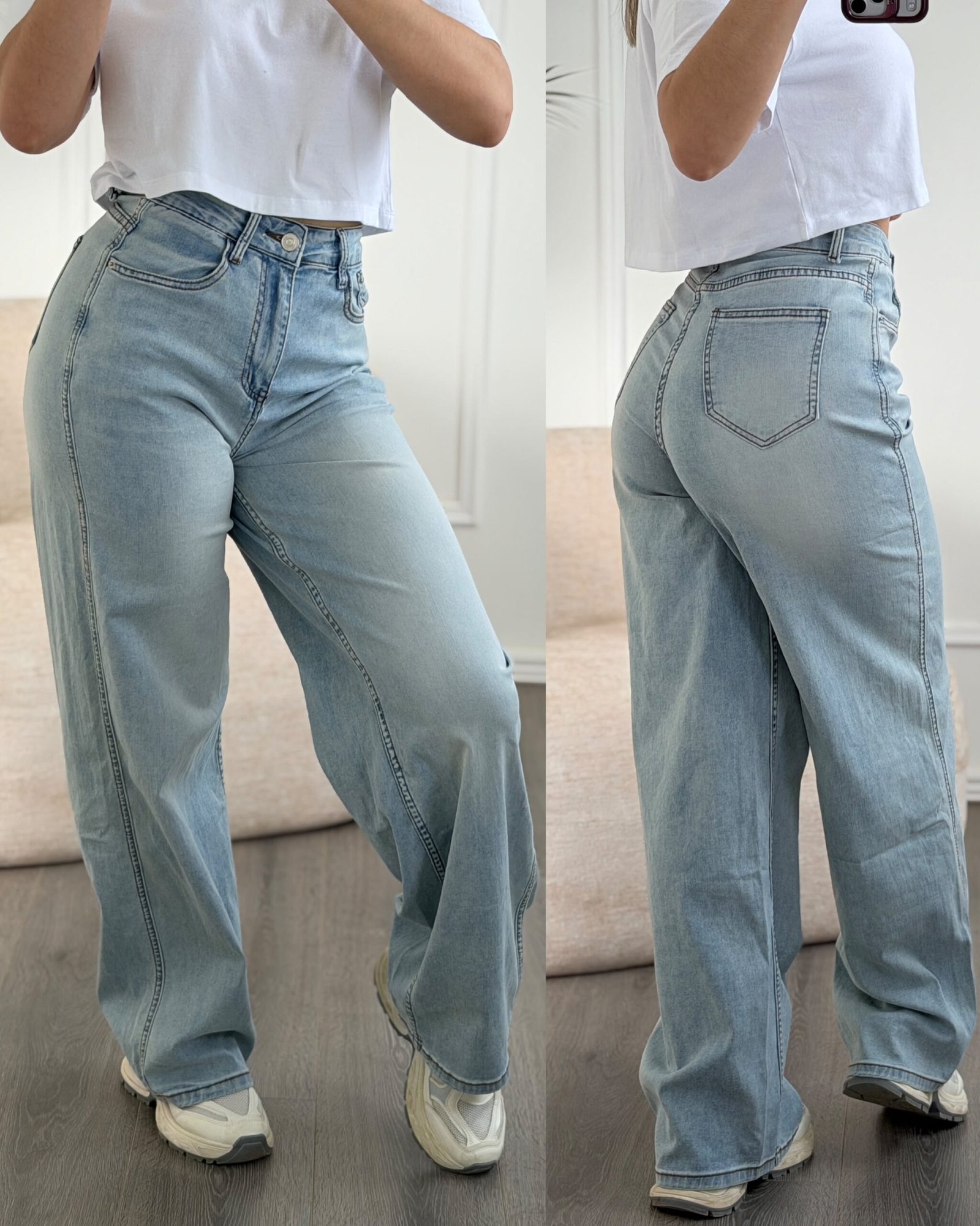 Jean Wide Leg elastizado A114 A012