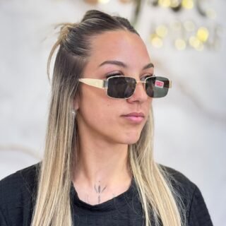 Lentes rectangulares con negro A127