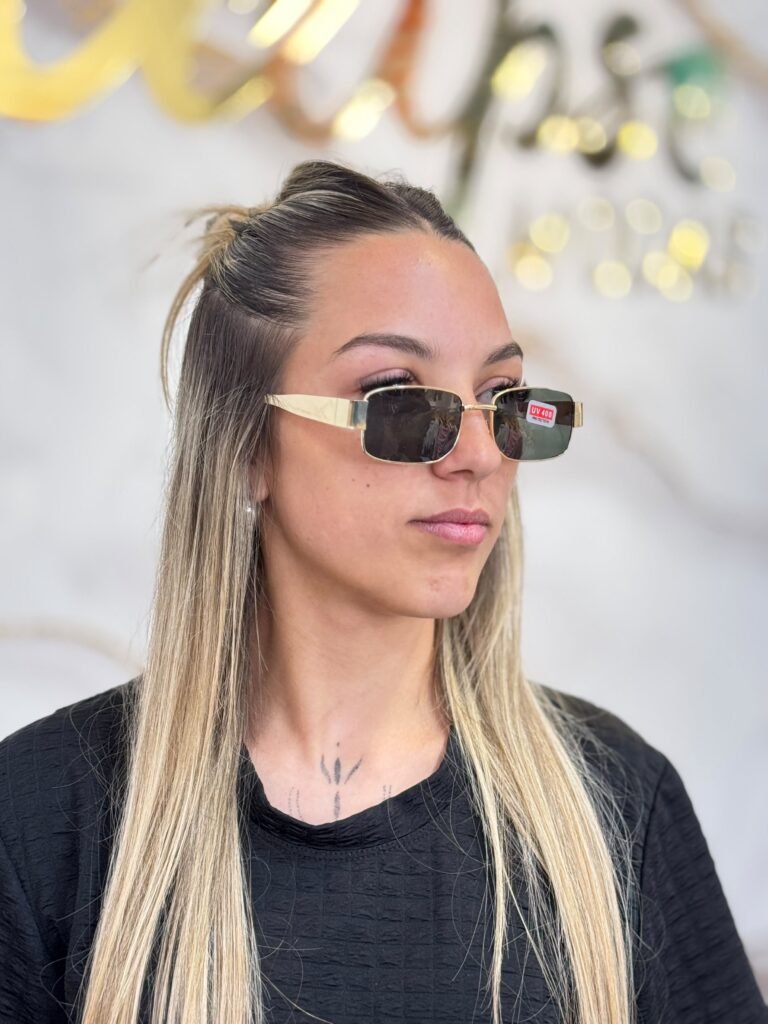 Lentes rectangulares con negro A127