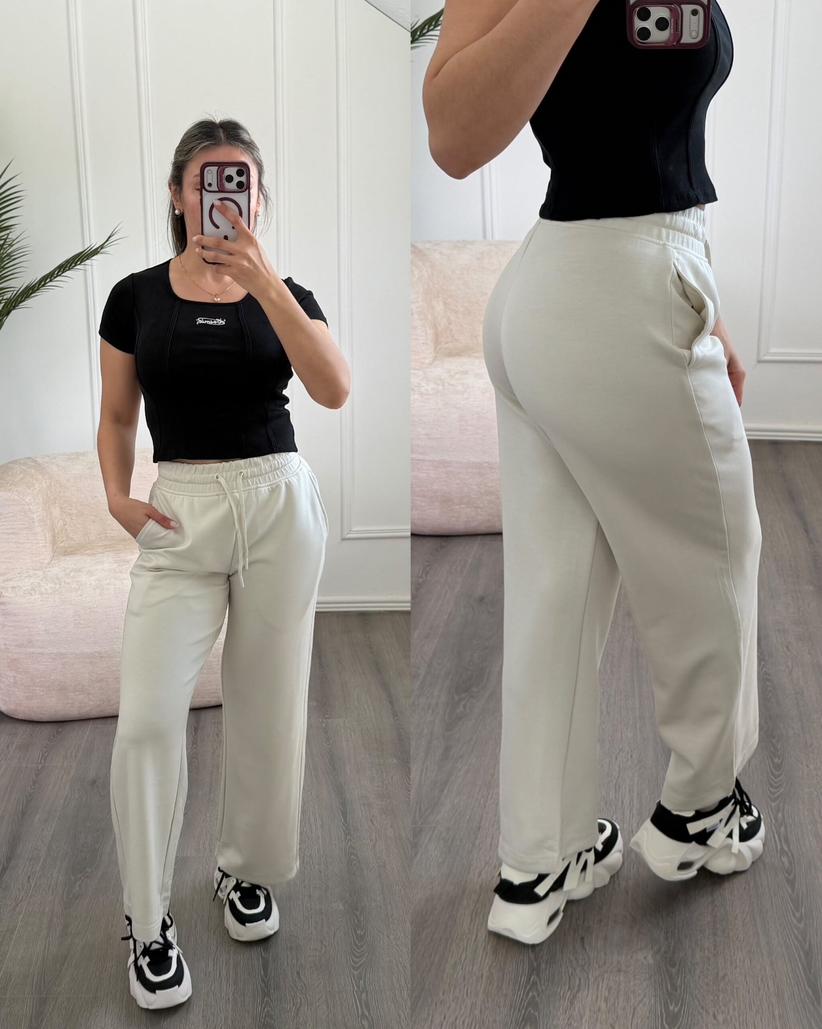 Pantalón deportivo sin frisa A173