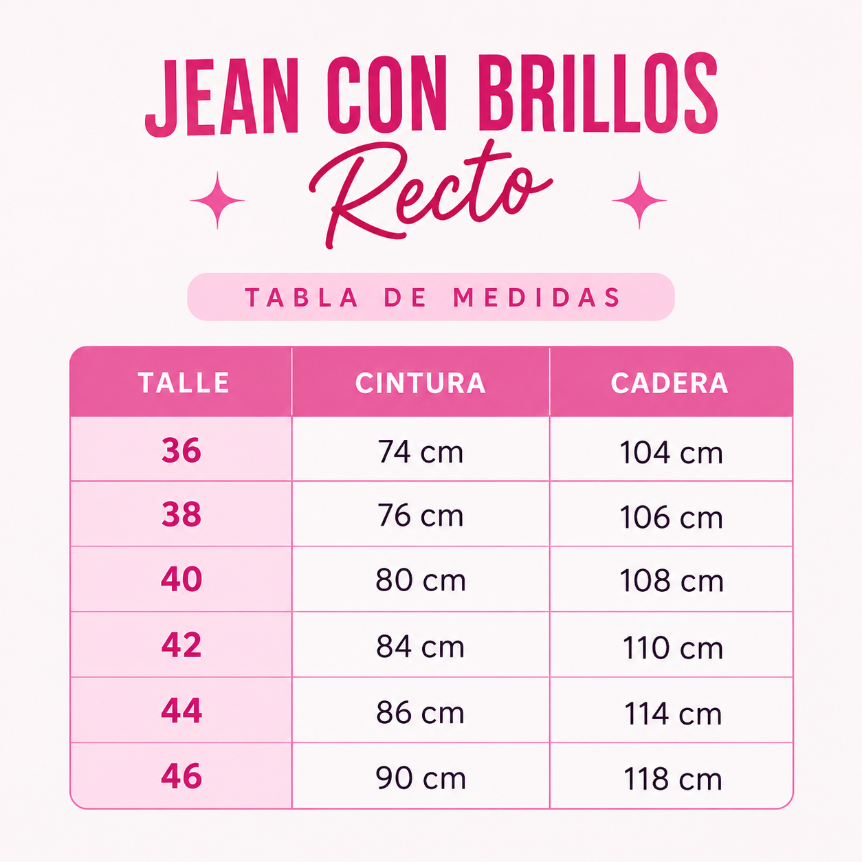 Jean con brillos recto A174 - Imagen 5